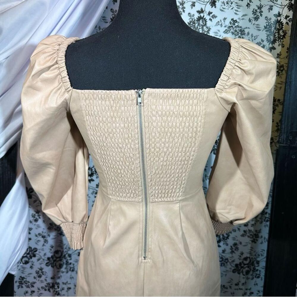 7-for-all-mankind Women's Tan Dress sz xs - Picture 6 of 8